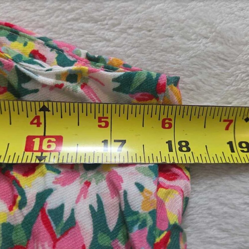 S Sarah Campbell for Anthropologie one shoulder floral midi dress 2 - Picture 9 of 10